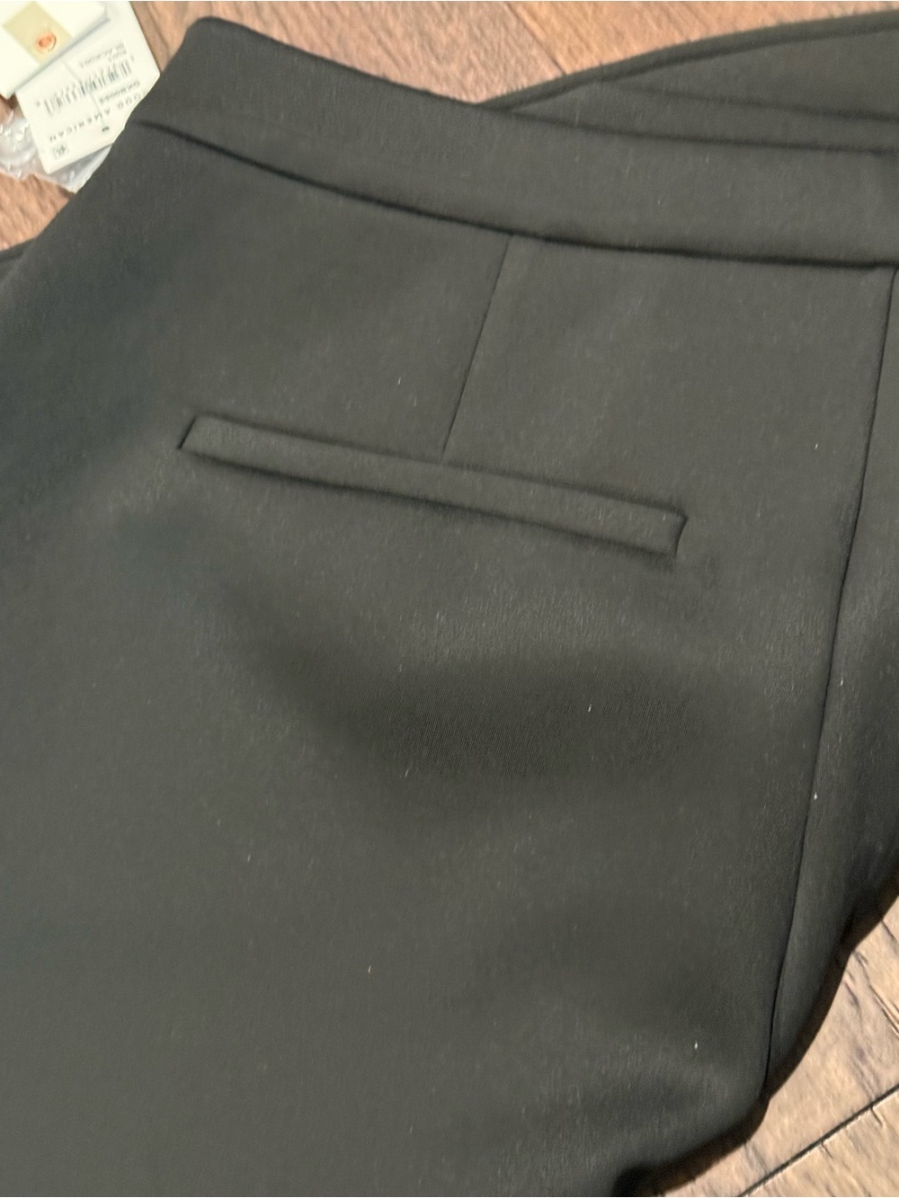 NWT Good American Scuba Wide-Leg Trouser Black 16 Plus - Picture 7 of 7